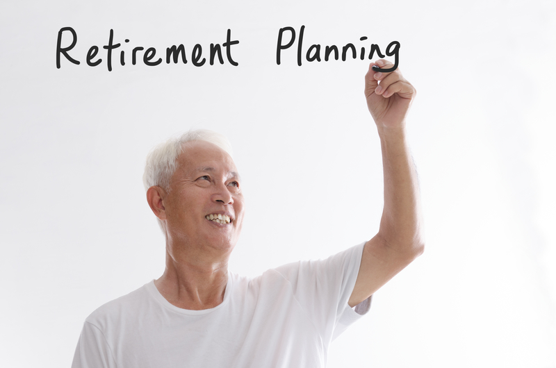 Old Man Writing Retirement Planning